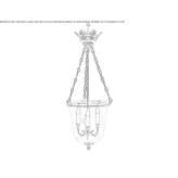 Glass chandelier Kazanli