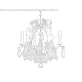 Crystal chandelier Molos