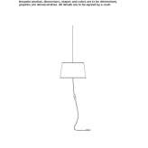 Fabric hanging lamp Pitelino