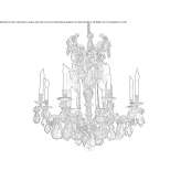 Crystal chandelier Garnich