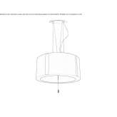 PVC hanging lamp Cotia