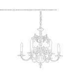 Metal chandelier Balally