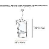 Metal hanging lamp Jugur