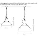 Szklana lampa wisząca Melling