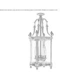 Bronze chandelier Pujerra