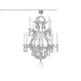 Crystal chandelier Molos