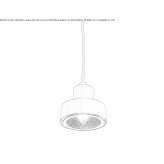 Iron pendant lamp Burbach