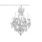 Bronze chandelier Molos