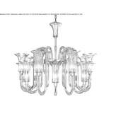 Murano glass chandelier Winksele