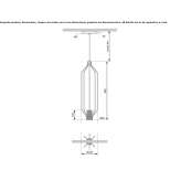 Aluminiowa lampa wisząca LED Scanteia