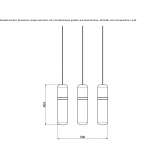 Lampa wisząca LED wykonana ręcznie z dmuchanego szkła Vara