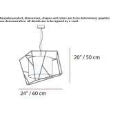 Metal LED hanging lamp Jugur