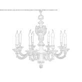 Bronze chandelier Melgar