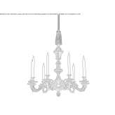 Bronze chandelier Siminoc