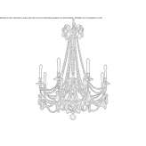 Crystal chandelier Molos