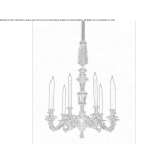 Bronze chandelier Coria