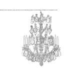 Bronze chandelier Molos