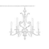 Bronze chandelier Zarzuela