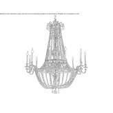 Crystal chandelier Molos