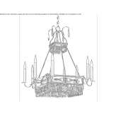 Bronze chandelier Murtosa