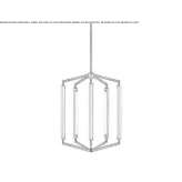 Metal LED hanging lamp Krzywin