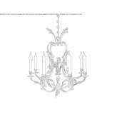 Bronze chandelier Bekilli