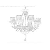 Bronze chandelier Lekaj