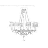 Bronze chandelier Lekaj