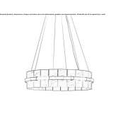 Handmade hanging lamp made of Carrara marble Bianze