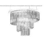 Handmade hanging lamp made of Murano glass Asnaes