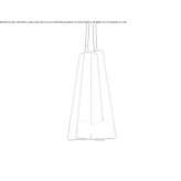 Metal LED hanging lamp Horenka