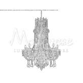 Chandelier with crystals Almenara