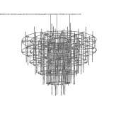 Metal LED chandelier Dovadola