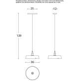 Metalowa lampa wisząca Edegem