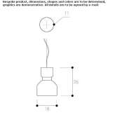 Lampa wisząca ze szkła opalowego Ramenki