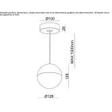 Aluminiowa lampa wisząca LED Muda