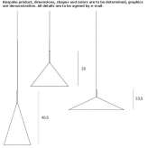 Regulowana metalowa lampa wisząca Tarczyn