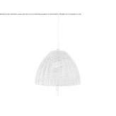 LED hanging lamp made of wicker Gosmani