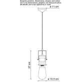 Obrotowa ceramiczna lampa wisząca Kildeer