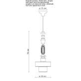 Ceramiczna lampa wisząca Panania