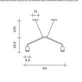 Aluminum LED hanging lamp Sottrum