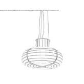 Lampa wisząca ze szkła Murano Lusiglie