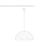 Metal hanging lamp Jundia