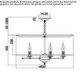 Metal chandelier Timbiras