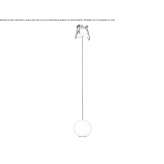 Aluminum LED hanging lamp Rawdon