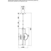 Metalowa lampa wisząca Palmetto