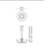 Żyrandol metalowy LED Osecna