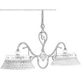 Ceramic chandelier Nohanent