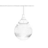 Handmade glass pendant lamp Farsund