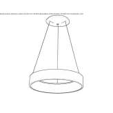 Metal LED hanging lamp Ineu